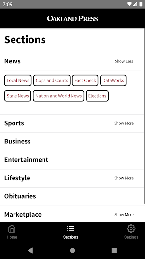 The Oakland Press Screenshot 2