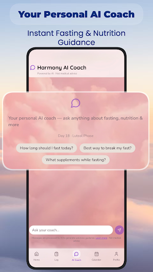 Fasted Harmony: Cycle Syncing Screenshot 1