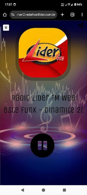 Rádio Lider FM Web Screenshot 0