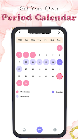 My Period Calendar - P tracker Screenshot 2