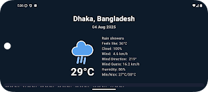 Dhaka Weather Screenshot 1