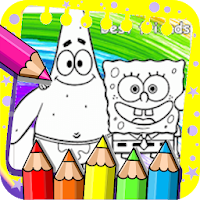 Coloring sponge and Cartoons