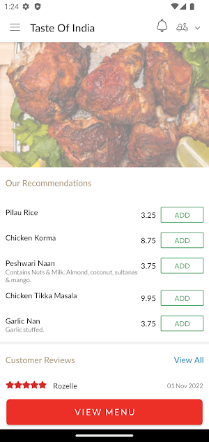 Taste Of India Screenshot 1