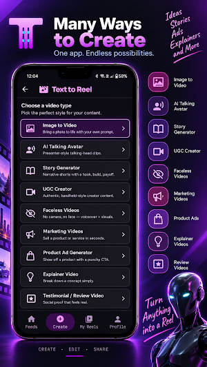 Text to Reel: AI Video Reels Screenshot 2
