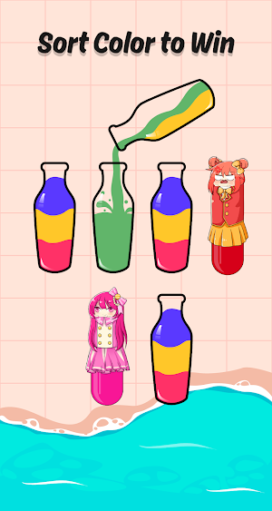Anime Sort: Color Puzzle Game Screenshot 1