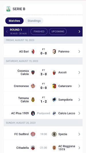 Serie A MatchTracker Screenshot 3