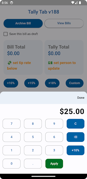 Tally Tab Screenshot 1