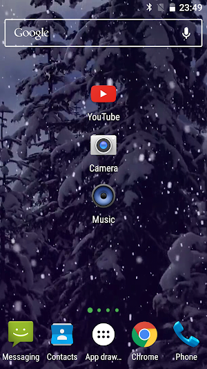 Snowfall Live Wallpapers Video Screenshot 2