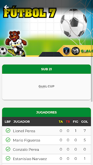 GOAL CUP Screenshot 1