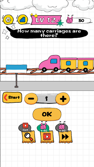 Brain Explosion: Puzzle Test Screenshot 2