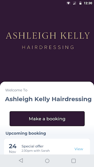 Ashleigh Kelly Hairdressing Screenshot 0