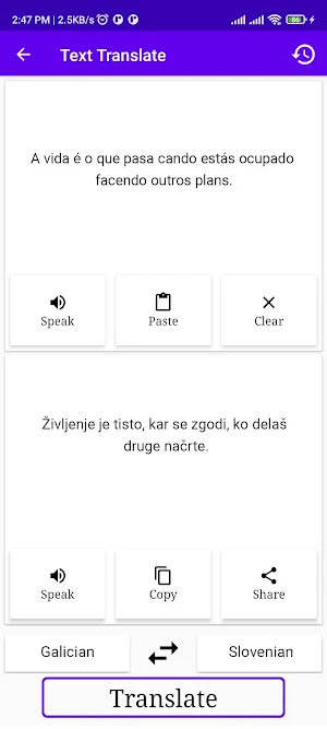 Galician Slovenian Translator Screenshot 1