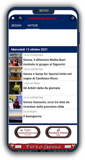 Il Giornale del Genoa - News Screenshot 2