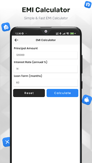Loan EMI Calculator Screenshot 1