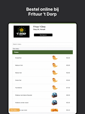 Frituur 't Dorp Screenshot 2