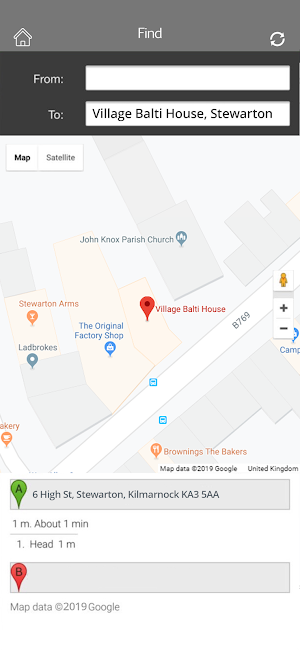 Village Balti House, Stewarton Screenshot 1