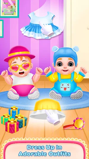 Pregnant Mommy And Twin Baby Care Screenshot 1