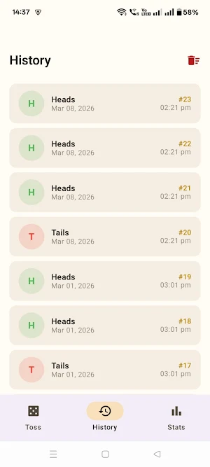 Coin Toss-Head or Tail Screenshot 3