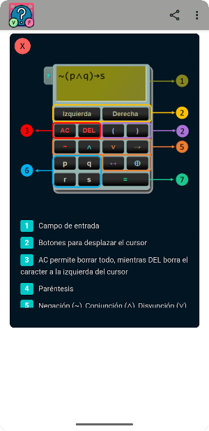 Generador de Tablas de Verdad Screenshot 2