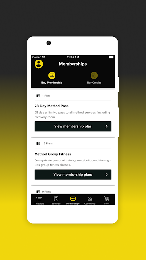 Method Plus Action: Bookings Screenshot 3
