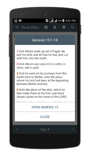 Bible in One Year Plan Screenshot 2