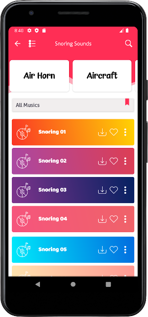 Snoring Sounds Screenshot 1