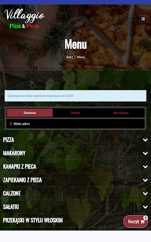 Villaggio Pizza & Pasta Screenshot 2