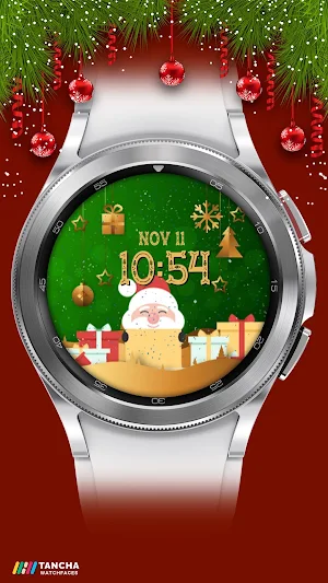 Tancha Christmas Watch Face Screenshot 1