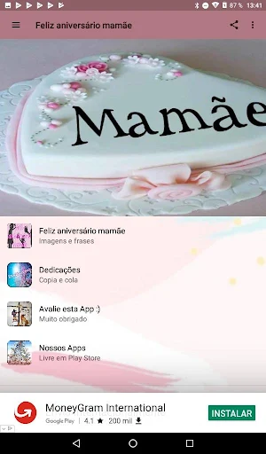 MAMÃ, VOCÊ É ÚNICA DESEJO-LHE UM ÓTIMO ANIVERSÁRIO Screenshot 1