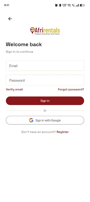 Afrirentals Screenshot 3