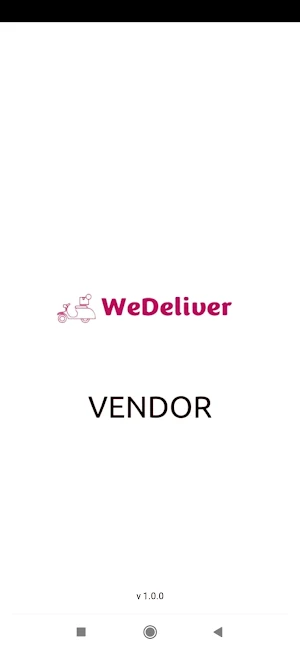 WeDeliver VENDOR Screenshot 0