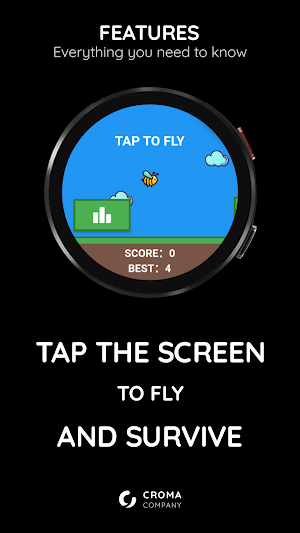 Buzzing Bee Adventure Wear OS Screenshot 1