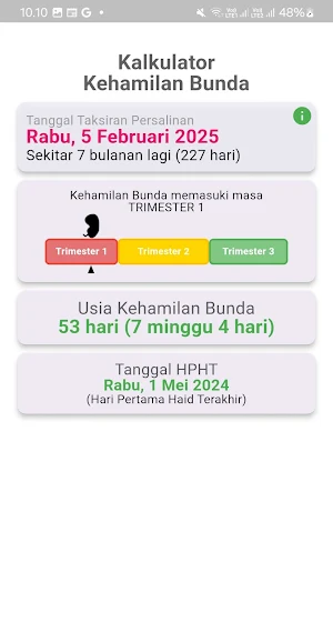 Kalender Kehamilan Bunda Screenshot 1
