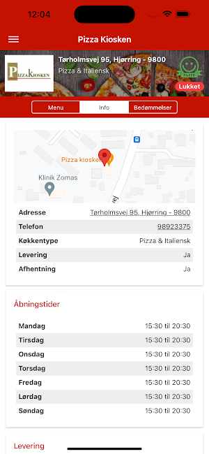 Pizza Kiosken Screenshot 1