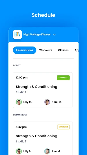 High Voltage Fitness Screenshot 2