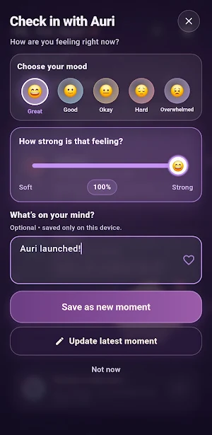 Auri: Confidence Affirmations Screenshot 1