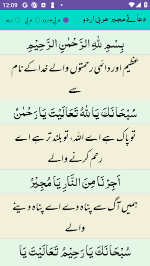 Dua Mujeer Arabic with Urdu Screenshot 2