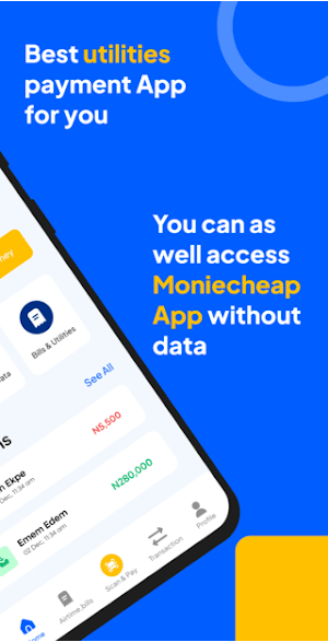 Moniecheap Dataless App Screenshot 1