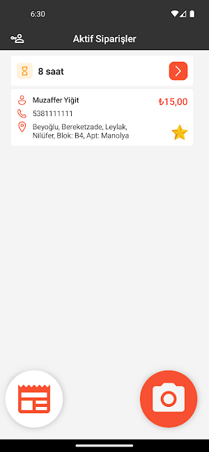YemekPOS Kuryem Screenshot 1
