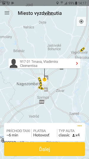Yellow Taxi Trnava Screenshot 0