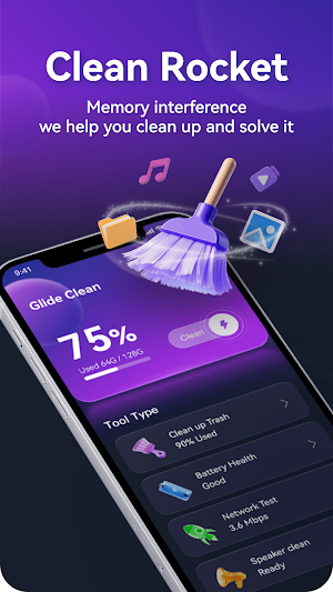 Clean Rocket - Phone Cleaning Screenshot 1