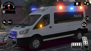 Police Van Crime Chase - Police Bus Games 2021 Screenshot 2