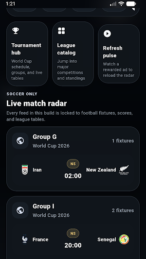 NadoTv - Live Matches Scores Screenshot 1