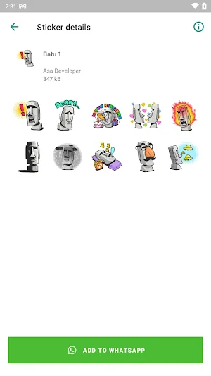 Sticker Batu - WAStickerApps Screenshot 3