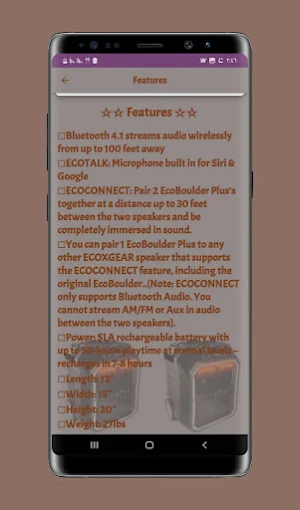 Ecoxgear speaker review Screenshot 0