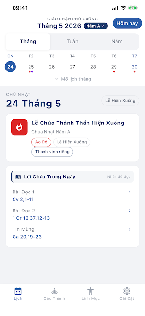 Lịch Công Giáo GPPC Screenshot 1