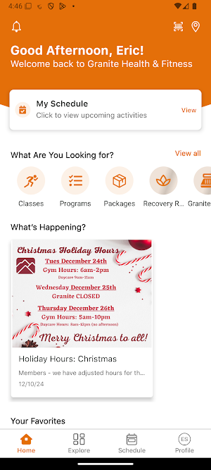 Granite Health & Fitness Screenshot 0
