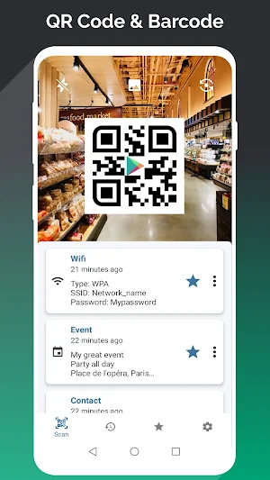 QR Code and barcode scanner Screenshot 0