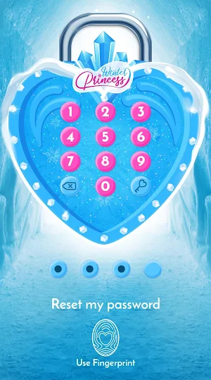 Winter Princess Diary (with lock or fingerprint) Screenshot 2