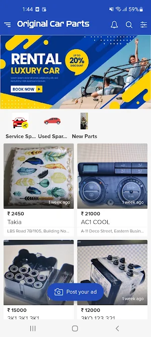 Original Car Parts Screenshot 0